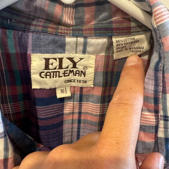 Ely Cattleman Snap button short sleeve shirt - Picture 3 of 3
